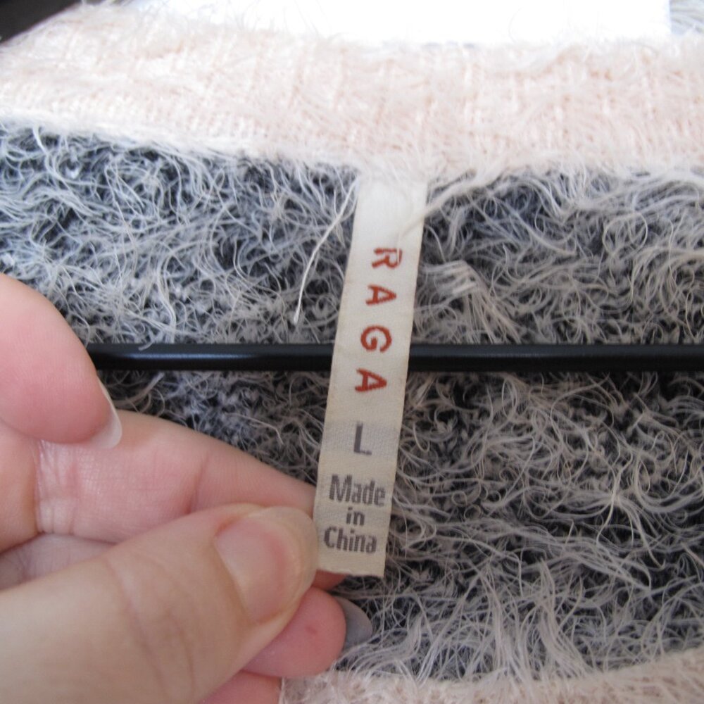 NORDSTROM Raga Oversized Leopard Print Eyelash Sweater - Picture 3 of 8
